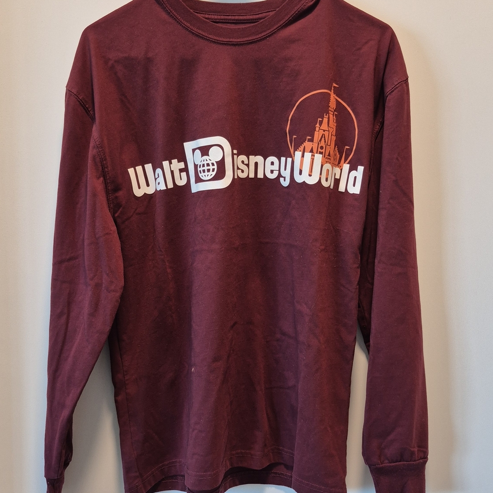 Walt Disney World Maroon Long Sleeve Tee